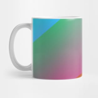 Red blue green abstract art Mug